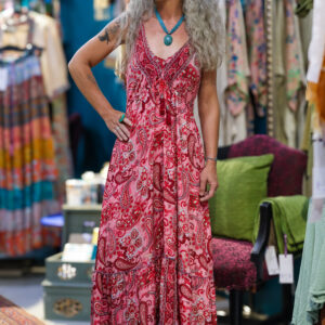 Indian Silk Dress - Spaghetti Tie