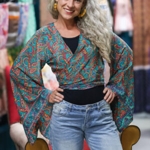 Indian Silk Butterfly Wing Top